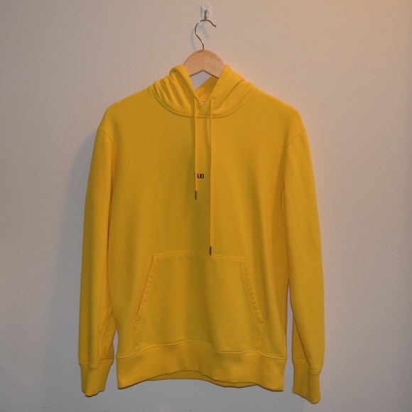 helmut lang taxi hoodie yellow